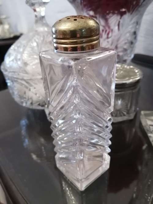 Cut Glass Powder Shaker by Estee Lauder