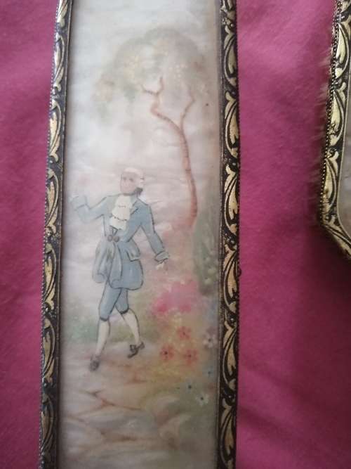 Vintage Victorian style handheld Brush and Clothes Brush