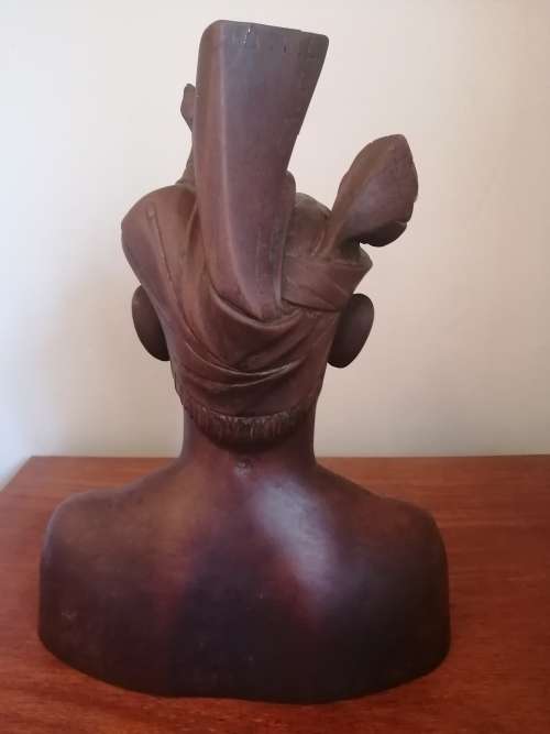 Indonesian Carved Bust - Male Tribal