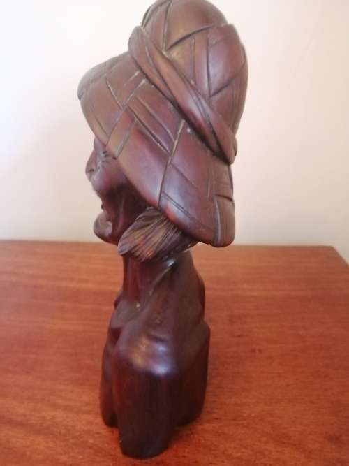 Indonesian  Wooden Carved Bust