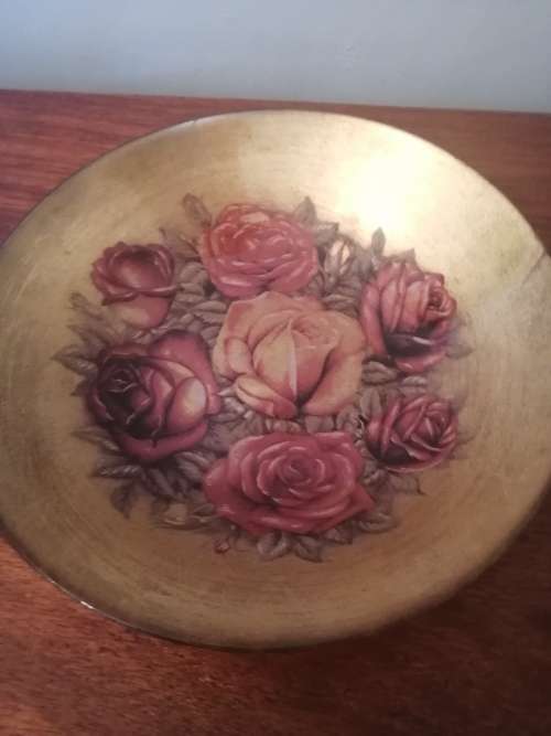 Mark and Spencer Gold Leaf Rose Bowl