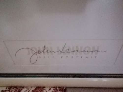 John Lennon  Lithograph Titled `Self Portrait`
