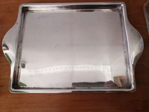 Harrods silver plate Entrée Dish with Cut Glass Inserts