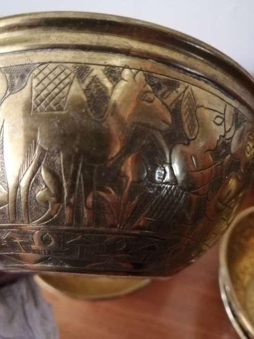 Set of 12 X Brass Bowls