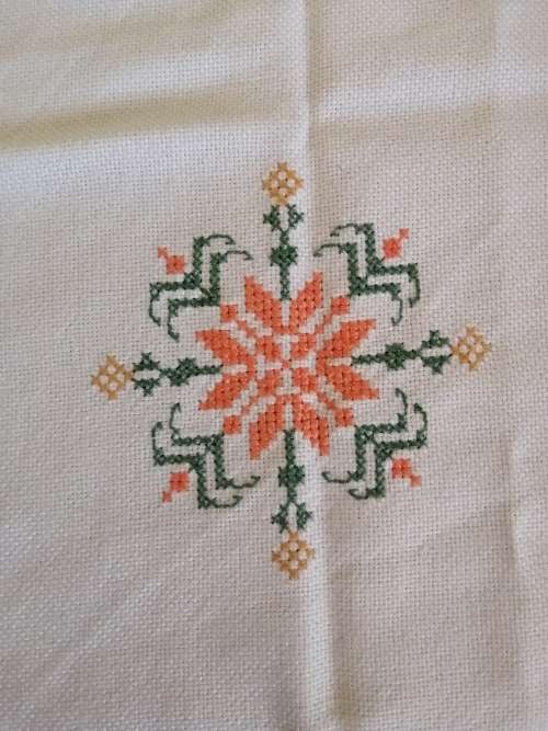 Embroided Square Tablecloth
