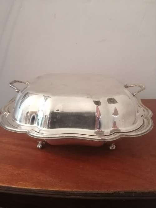 Silver Plated Entrée Dish with Lid