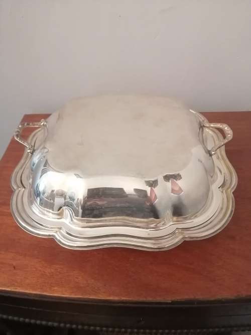 Silver Plated Entrée Dish with Lid