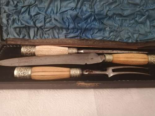 Bone Handled Carving Set