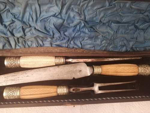 Bone Handled Carving Set