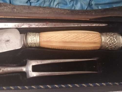 Bone Handled Carving Set