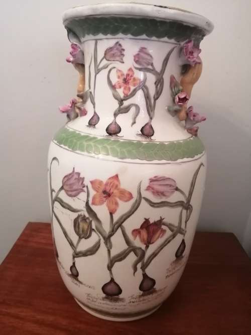 Large Oriental Floral Vase