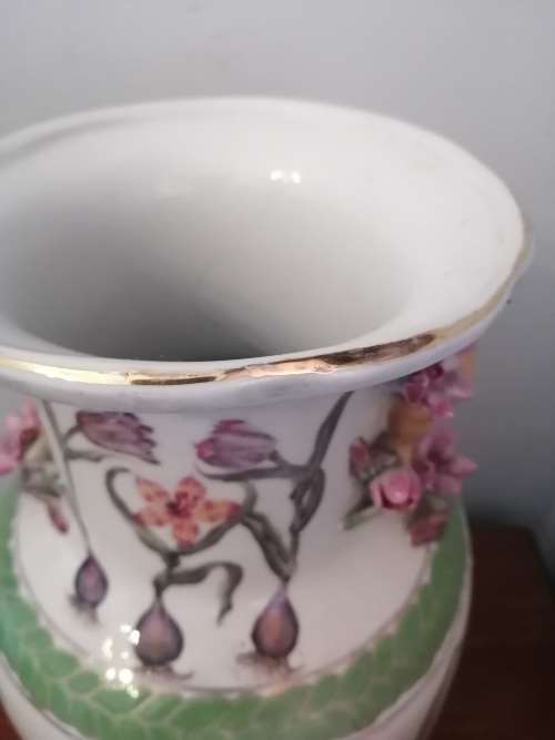 Large Oriental Floral Vase