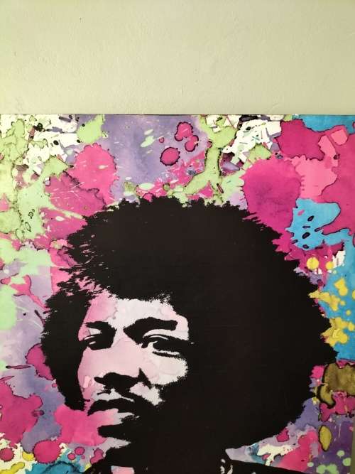 Authentic Black light Jimmy Hendrix Poster