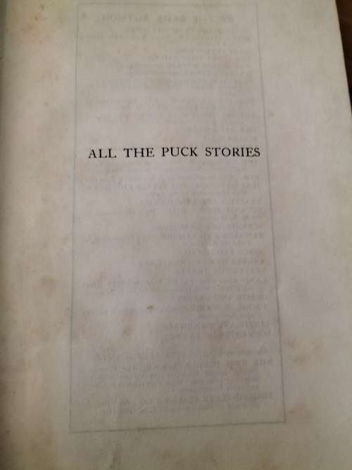 First Edition All The Puck Stories by Rudyard Kipling c 1935