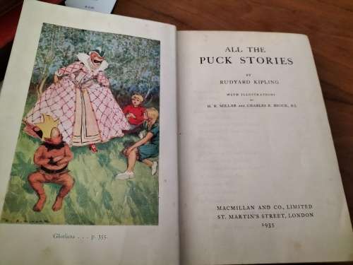 First Edition All The Puck Stories by Rudyard Kipling c 1935