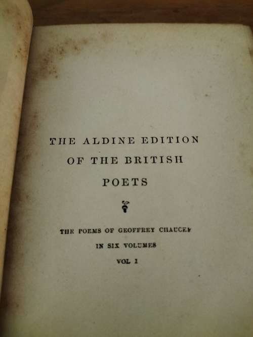 Chaucer`s Poetical Works R Morris Vol 1&11