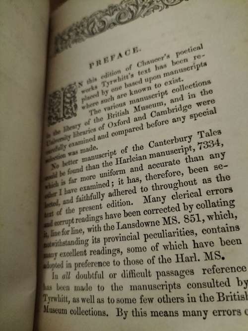 Chaucer`s Poetical Works R Morris Vol 1&11