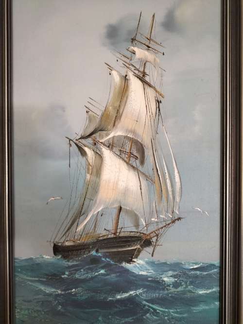 Brian Pak Clipper Ship Painting