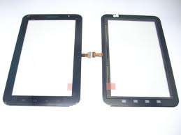 samsung galaxy tab P1000 replacement touch glass digitizer with adhesive already applied.