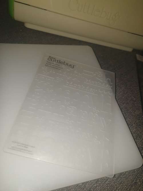 Cuttlebug embosser & die cutter (including 5 embossing folders, plus plates)