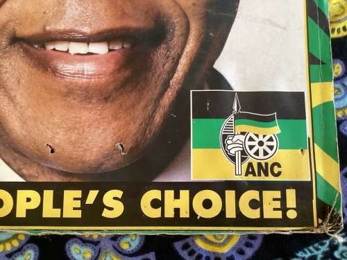 Nelson Mandela. Original 1994 election poster.