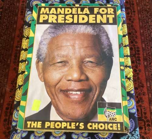 Nelson Mandela. Original 1994 election poster.