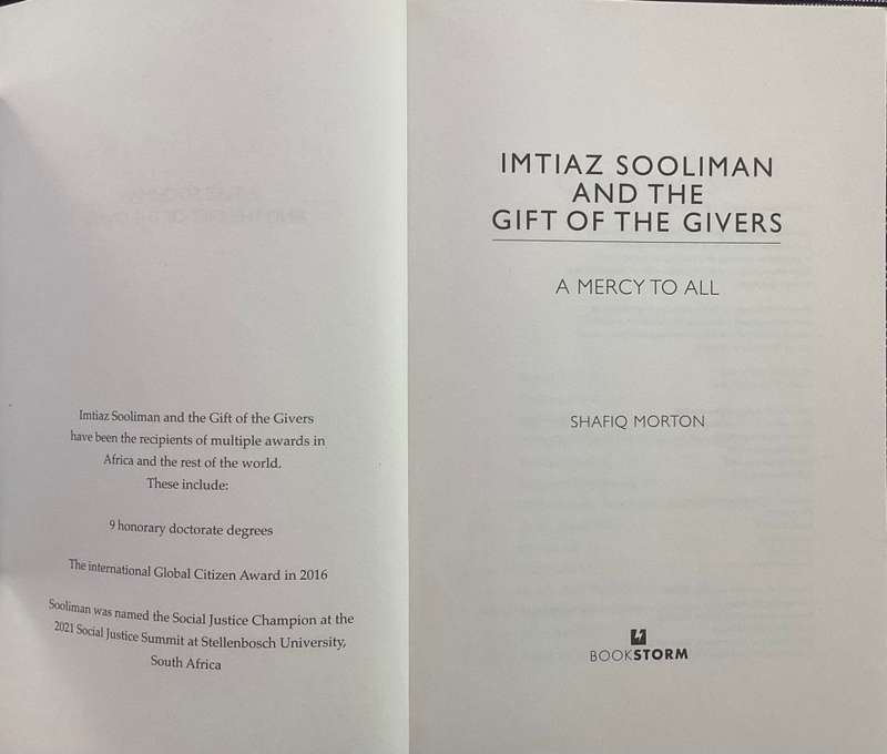 Imtiaz Sooliman and the Gift of the Givers. Expanded edition.