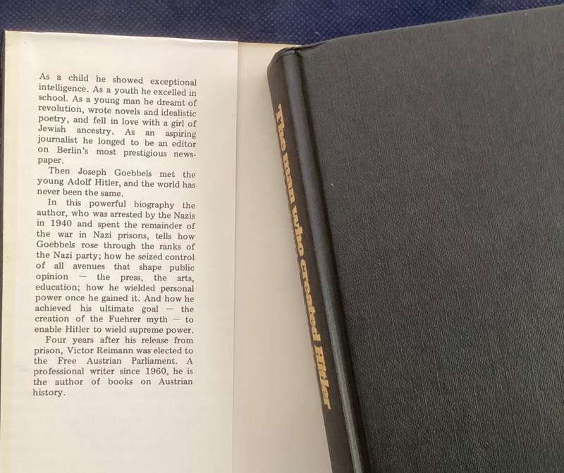 The Man who created Hitler. Hardcover by Viktor Reimann