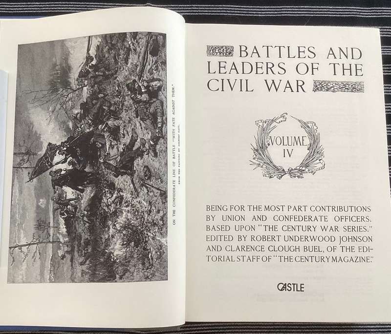 Battles and Leaders of the Civil War. Four volume boxed set. Excellent condition.