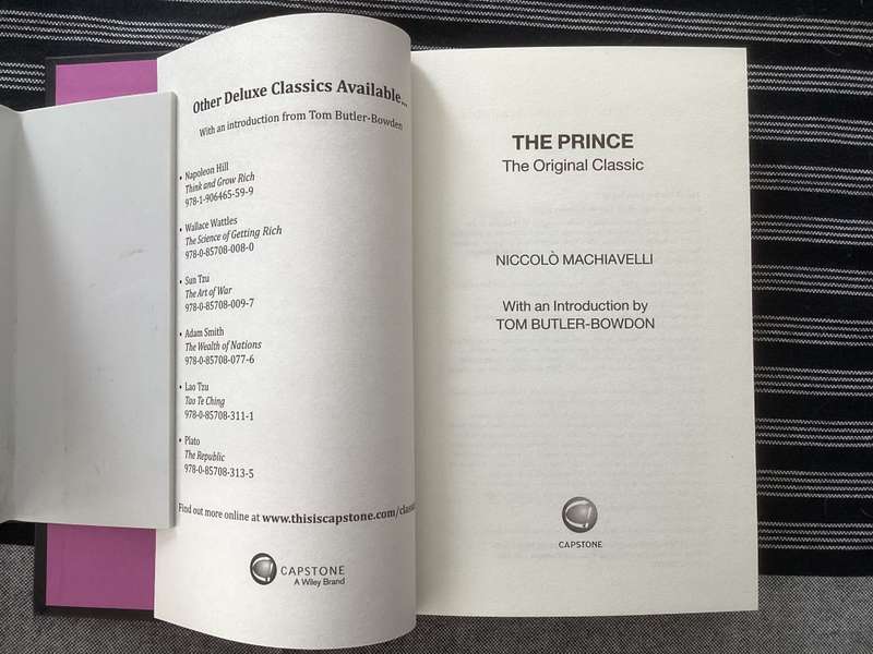 Machiavelli. THE PRINCE by Niccolo Machiavelli. A Capstone Original Classic.