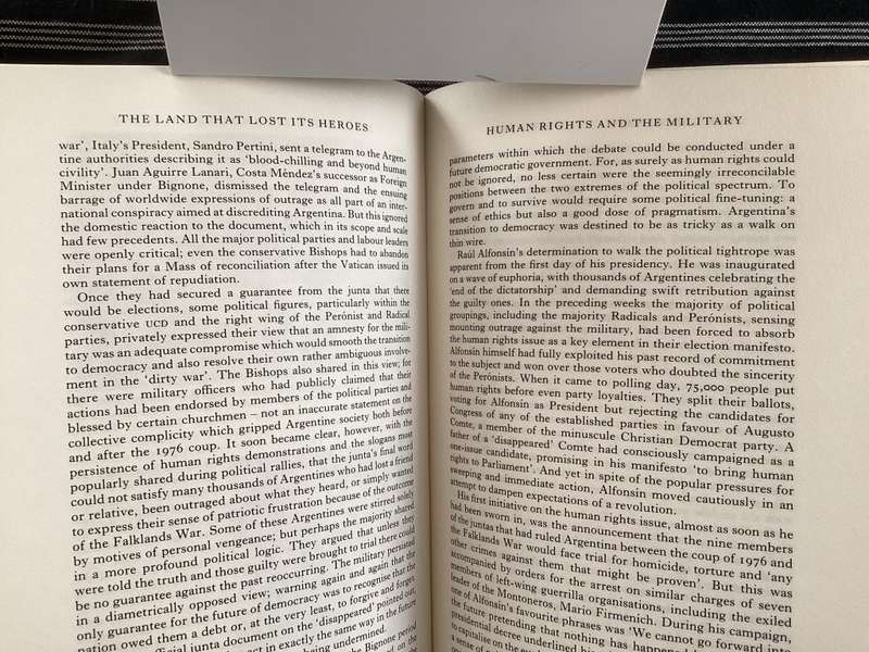 The Land That Lost Its Heroes. Hardcover, 1st Ed. Fine Condition.