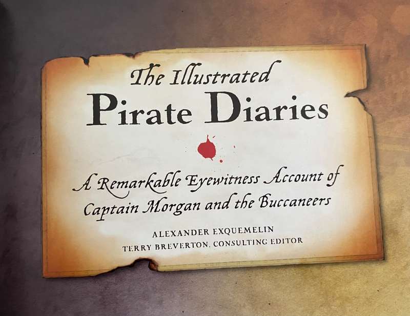The Illustrated Pirate Diaries. Hardcover. Book in a beautiful condition. First Edition.