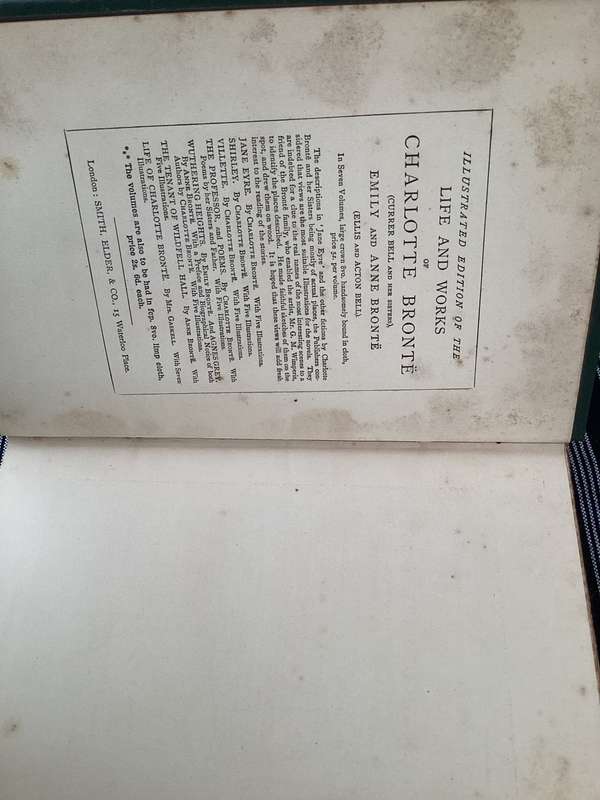 Charlotte Bronte and her Sisters. Original 1st editions 1885, 1887, 1887 & 1895.