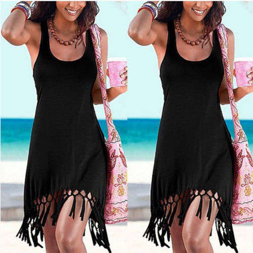 Sexy Women's Summer Casual Sleeveless Evening Party Beach Dress Short Mini Dress (size 8 - 22)