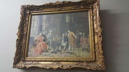 Vintage Gold Frame with Print inside