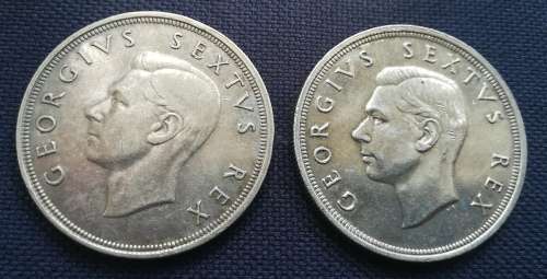 5 Shillings coins 1948 x2