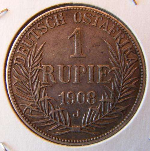 1908 Deutch Ostafrika One Rupie XF
