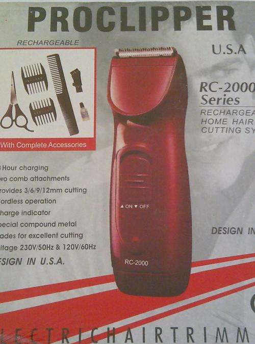 CORDLESS RECHARGEABLE HOME HAIR CUTTING SYSTEM!