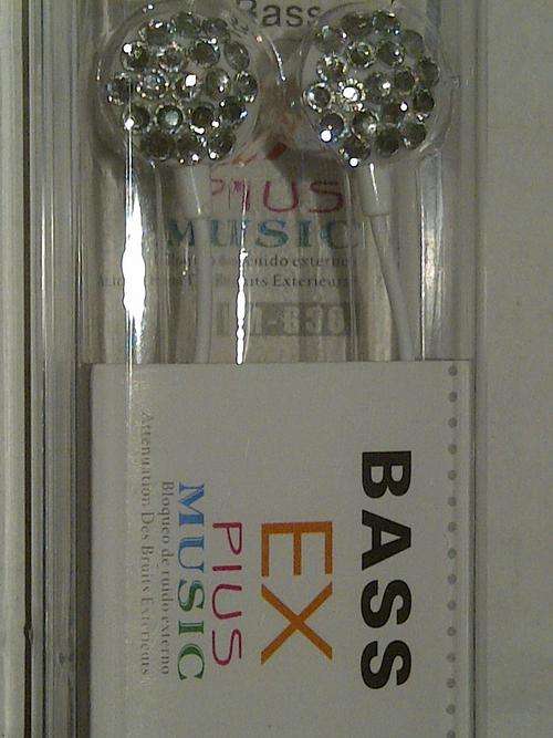 BASS EX PLUS MUSIC STEREO EARPHONES! BLING BLING!!!