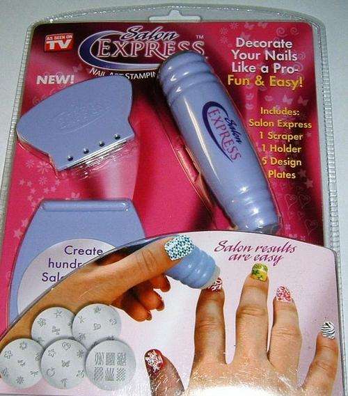 SALON EXPRESS NAIL ART STAMPING KIT!!!