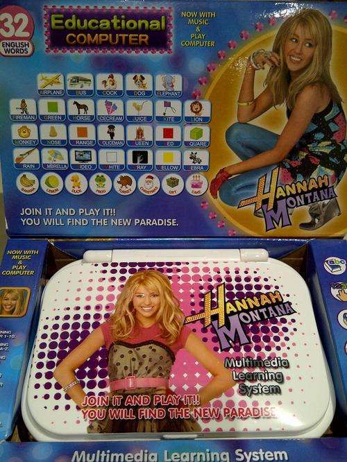 HANNAH MONTANA BABY LAPTOP - INTELLIGENT LEARNING GAME! GRAB IT!!!