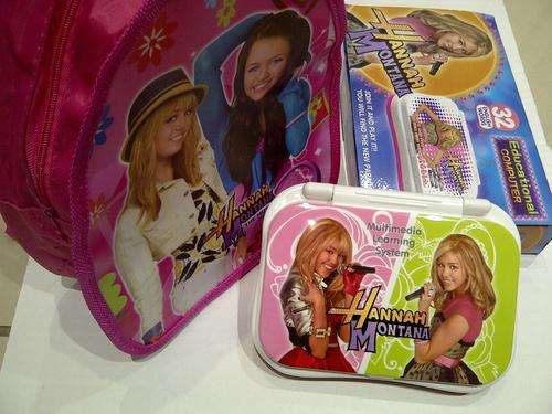HANNAH MONTANA BABY LAPTOP - INTELLIGENT LEARNING GAME PLUS FREE BACK PACK!!! GRAB IT!!!