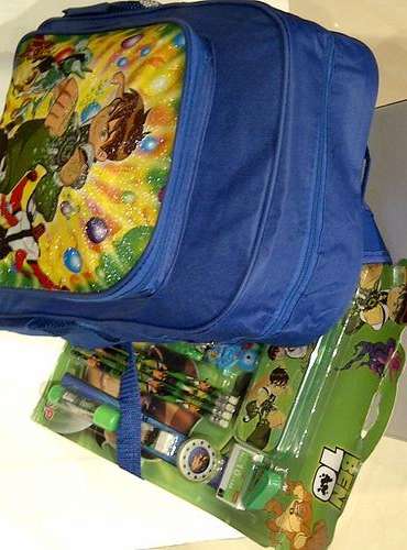 BEN10 SCHOOL BACKPACK & STATIONERY SET!!!