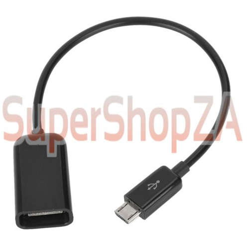 Connect your Phone/Tablet to USB FLASH DRIVE!! Micro USB to USB Cable - Black