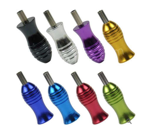 Large Aluminum Tattoo Machine Grips Handle Kits - Multicolor (2 PCS)
