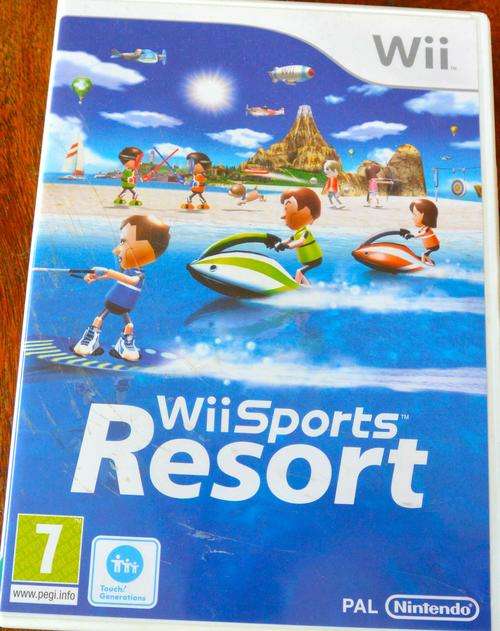 5 ORIGINAL Wii GAMES: SPORTS RESORT, Wii PLAY, Wii SPORTS, MY FITNESS COACH, WORLD SPORTS PARTY