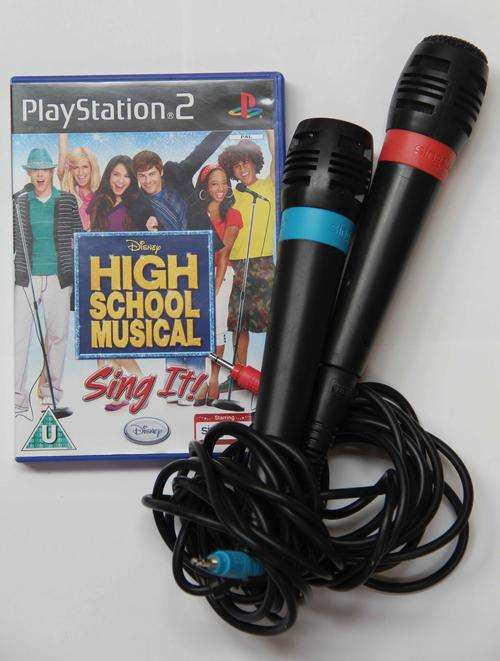 HIGH SCHOOL MUSICAL "SING IT"PLAYSTATION2 WITH ORIGINAL SINGSTAR MICROPHONES!