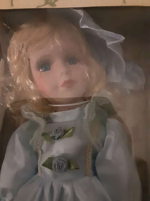 VINTAGE DOLL Collectors Choice Genuine Fine Bisque Porcelain Limited Edition Doll VINTAGE