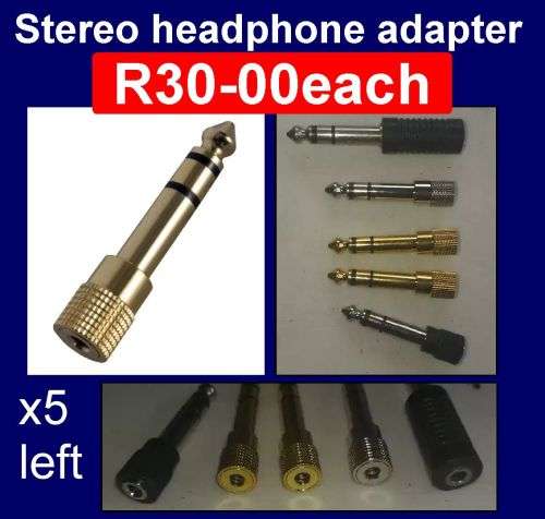 Stereo headphone adapter sold as job lot
