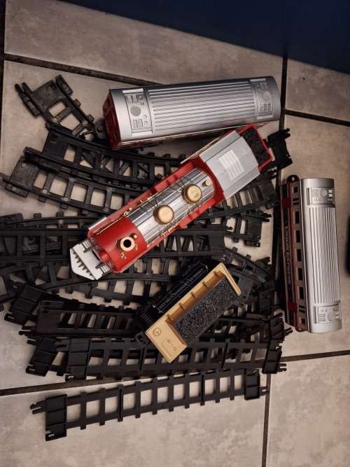 Train set spares or repairs and tracks